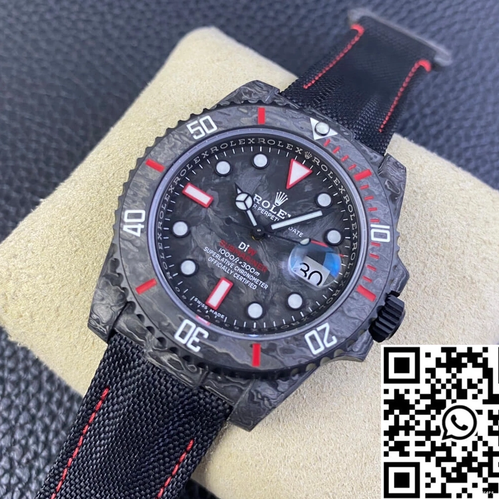 Submariner Rolex Velcro Factory VS 1245 Nylon UrbanChic DIW Strap 0705